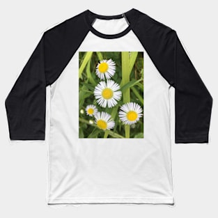 Tiny Wild Daisies 2 Baseball T-Shirt